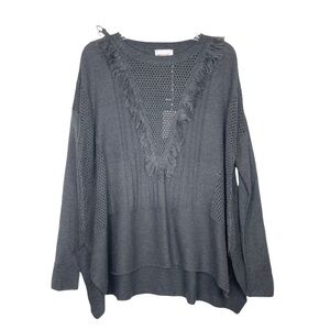 Stitch Fix l Moon Fringe Detail Sweater, One Size Fits Most